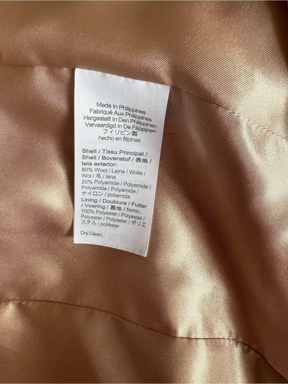 Stadium Cloth Cocoon Coat - Picture 6 of 6